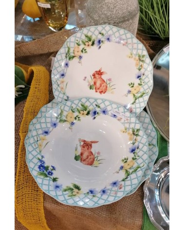 Royal Family - "Spring Easter" Dishes Service 18 Pieces -  - 