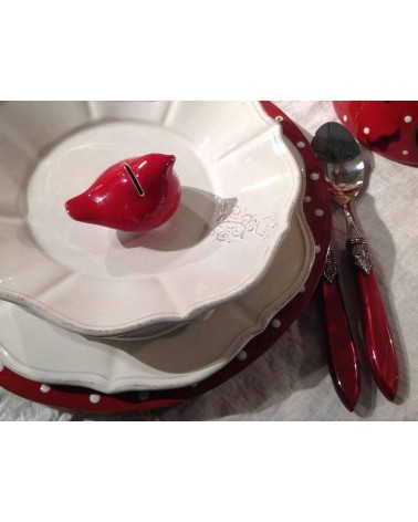Laura 24 couverts Rivadossi Sandro pour six personnes - Fabriqués en Italie - Coffret Cadeau - 
