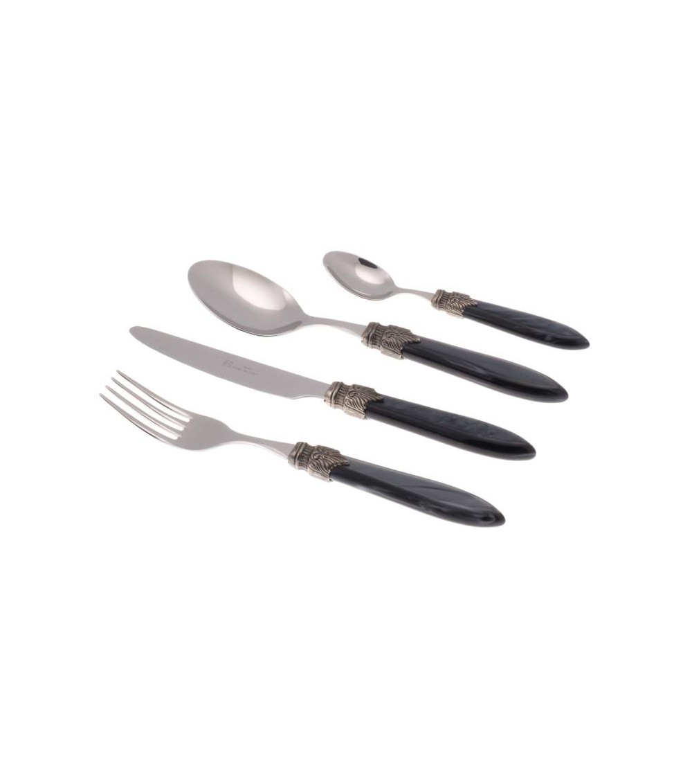 Laura 24pz Posate Rivadossi Sandro per Sei Persone - Made in Italy - Scatola Regalo - 