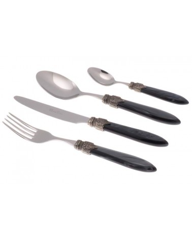 Laura 24pz Posate Rivadossi Sandro per Sei Persone - Made in Italy - Scatola Regalo - 