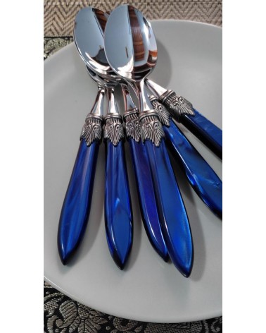 Laura 24pz Posate Rivadossi Sandro per Sei Persone - Made in Italy - Scatola Regalo - 