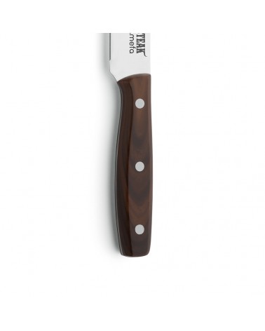 Porterhouse Steakmesser aus Stahl und Holzgriff - Amefa -