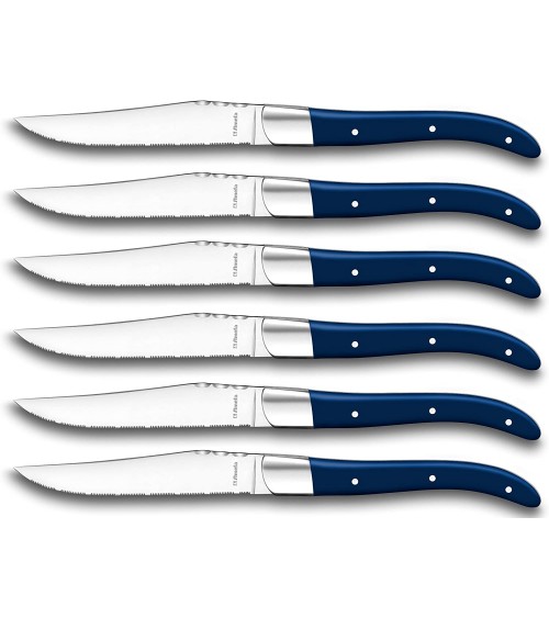 Amefa - Set mit 6 Royal Steak Steakmessern aus Edelstahl -