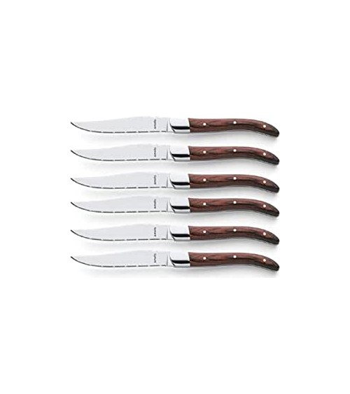 Amefa - 6er Set Royal Steak Steakmesser aus Edelstahl - 