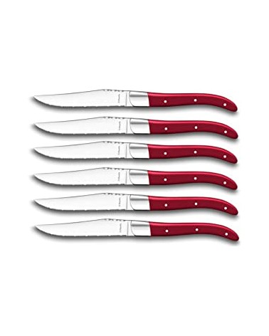 Amefa - Set mit 6 Royal Steak Steakmessern aus Edelstahl -