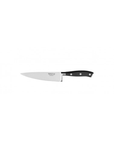 Chef Knife in Steel and Black Handle - Richardson Sheffield Vulcano -  - 