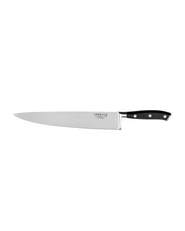 Couteau de chef 25 cm en acier et manche noir - Richardson Sheffield Vulcano - 