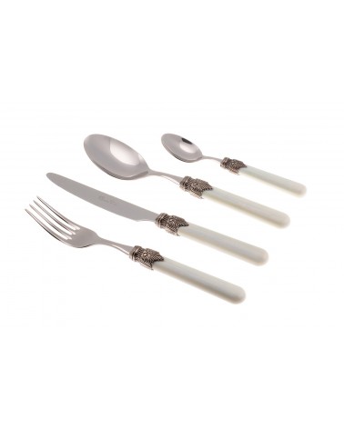 Rivadossi 彩色餐具：复古套装 24 件 -