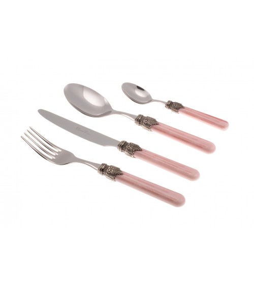 Rivadossi 彩色餐具：复古套装 24 件 -