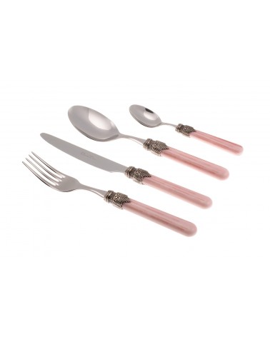Rivadossi 彩色餐具：复古套装 24 件 -
