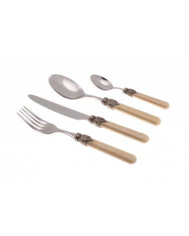 Rivadossi 彩色餐具：复古套装 24 件 -