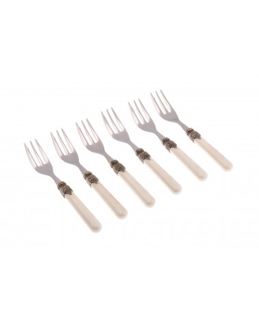 Vintage - Rivadossi Cutlery - Set 6pcs Cake Fork - 