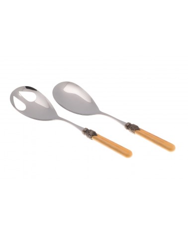 Rivadossi Sandro: Vintage Set 2-teiliges Salatbesteck - 