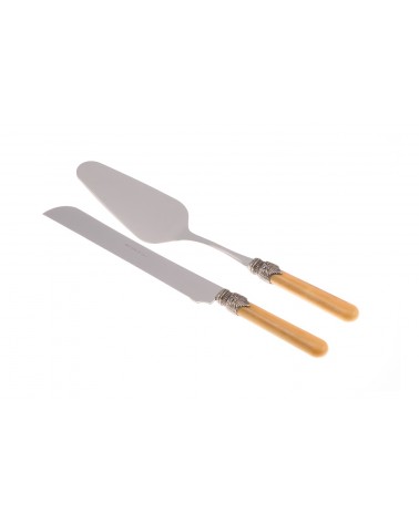 Vintage Besteck - Rivadossi - Edelstahl - 2-teiliges Torten-Set - 