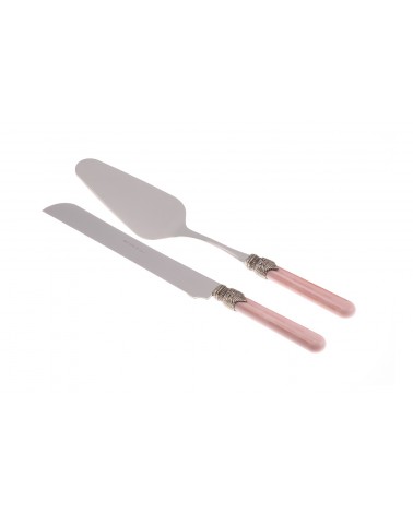 Couverts Vintage - Rivadossi - Acier Inoxydable - Set 2 Pièces Gateaux - 