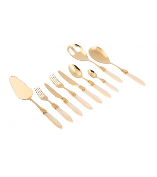 Posate Oro Pvd Rivadossi - Laura Oro Servizio 75pz - 