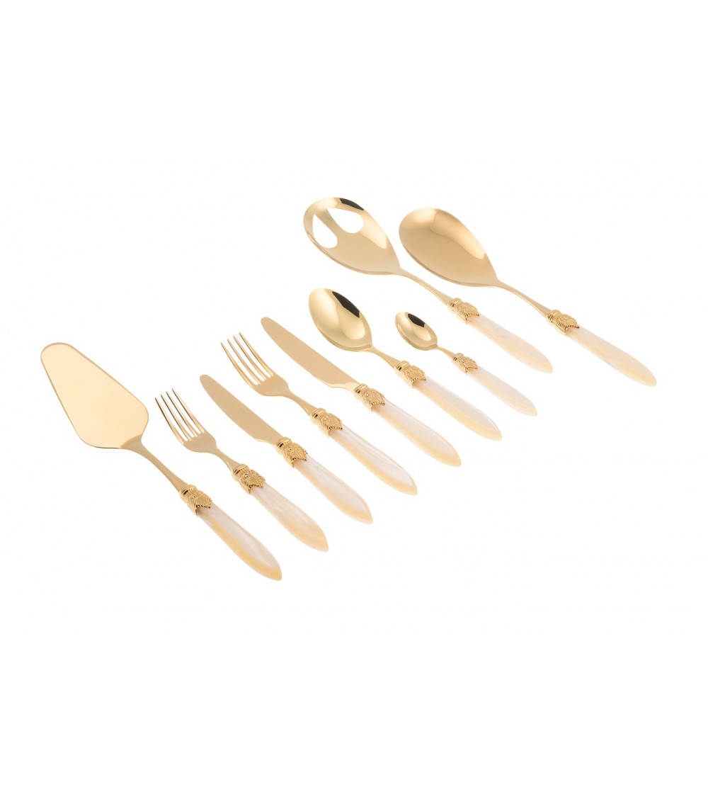 Gold-Pvd-Besteck Rivadossi - Laura Gold Service 75-teilig -