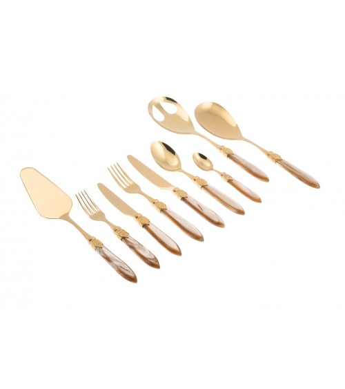 Gold-Pvd-Besteck Rivadossi - Laura Gold Service 75-teilig -