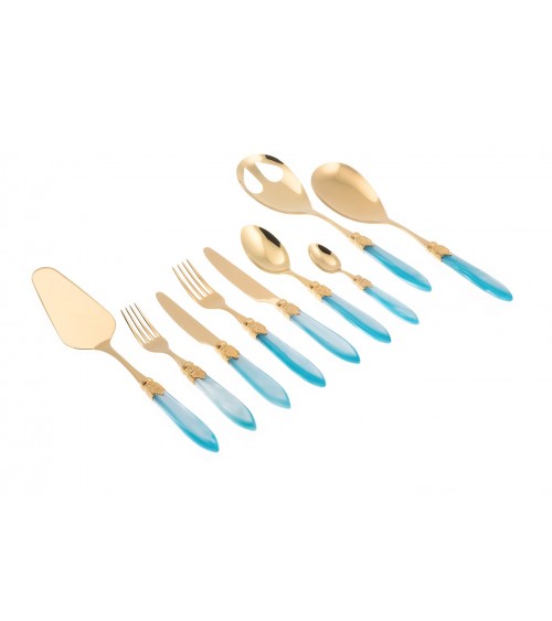 Rivadossi Gold Pvd Cutlery - Laura Gold Service 75pcs -  - 