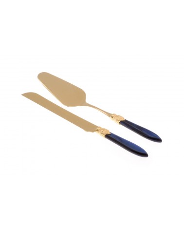 Laura Gold - Rivadossi Cutlery 2pcs Knife and Server Cake Set - 