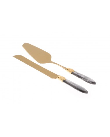 Laura Oro - Set of 2 Sweets - Cake Knife and Shovel -