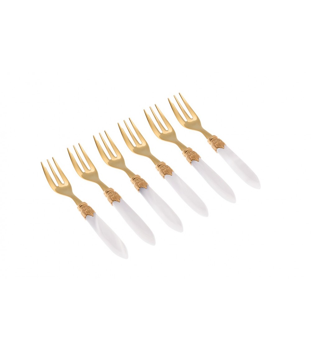 Dolce Laura Gold Fork Set 6pcs - Rivadossi Cutlery -  - 