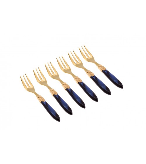 Dolce Laura Gold Gabelset 6-teilig - Rivadossi Besteck -