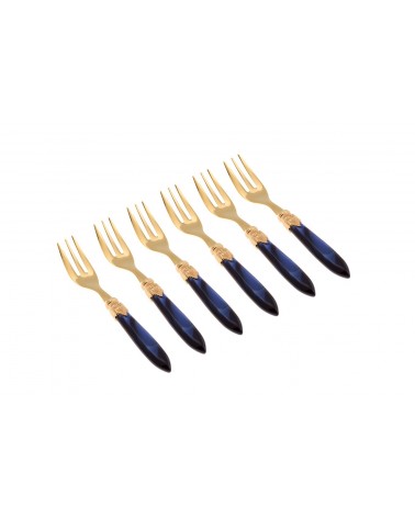 Dolce Laura Gold Fork Set 6pcs - Rivadossi Cutlery -  - 