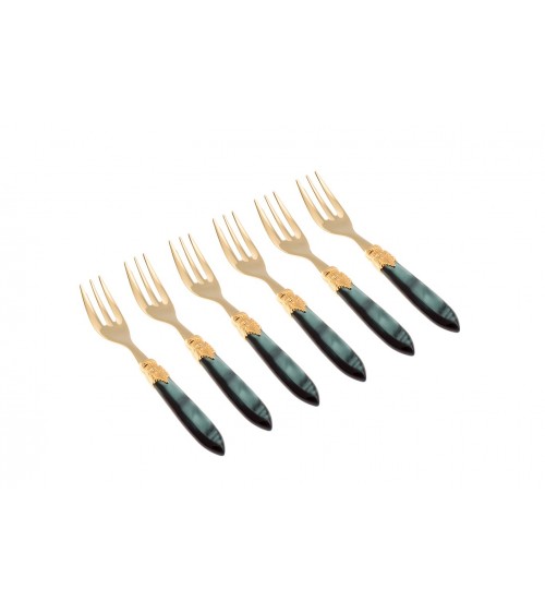 Dolce Laura Gold Gabelset 6-teilig - Rivadossi Besteck -