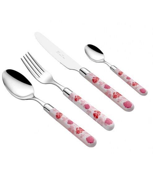 Naif Rose - 24 件套彩色餐具 Rivadossi -