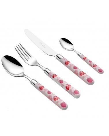 Naif Rose - 24 件套彩色餐具 Rivadossi -