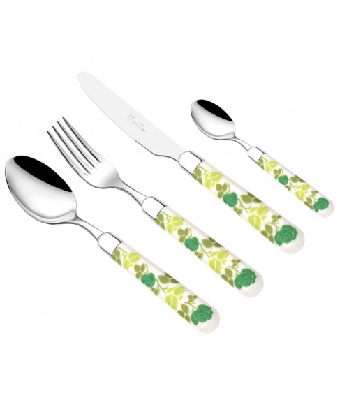 Naif Rose - 24-teiliges farbiges Besteckset Rivadossi -