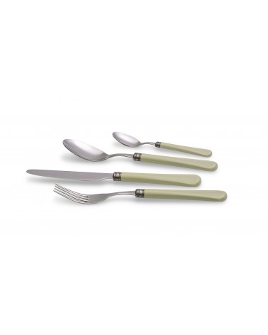 Rivadossi Sandro: Giulietta Antico Posate Colorate set 24pz - verde salvia
