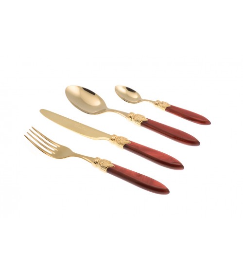 餐具 Rivadossi 网上商店 - Laura Oro 套装 4 件 -