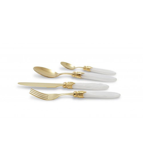 Gold Pvd Besteck Rivadossi Sandro - Laura Set 24-teilig Edelstahl -