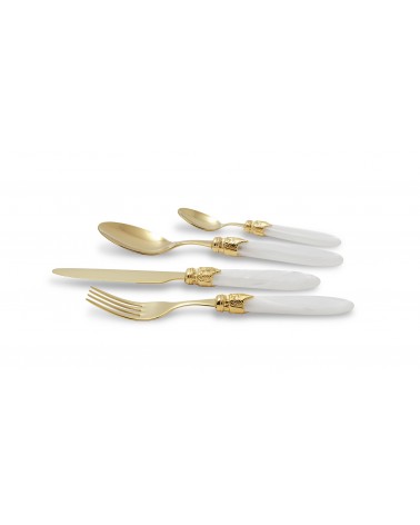 Gold Pvd Besteck Rivadossi Sandro - Laura Set 24-teilig Edelstahl -