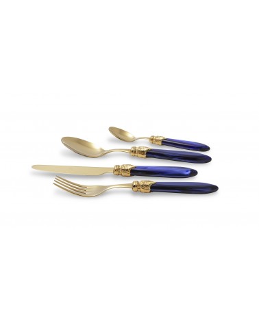 Gold Pvd Cutlery Rivadossi Sandro - Laura Set 24pcs Stainless Steel -  -
