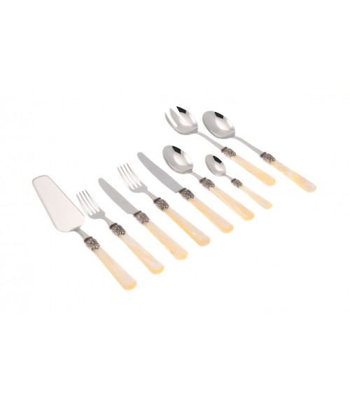 Elena Service 75 件彩色餐具 Rivadossi Sandro - 象牙色