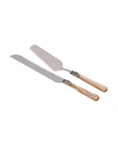 Elena Set 2 Pcs Dessert Couverts - Pelle à Gâteau et Couteau - Rivadosssi Sandro - 