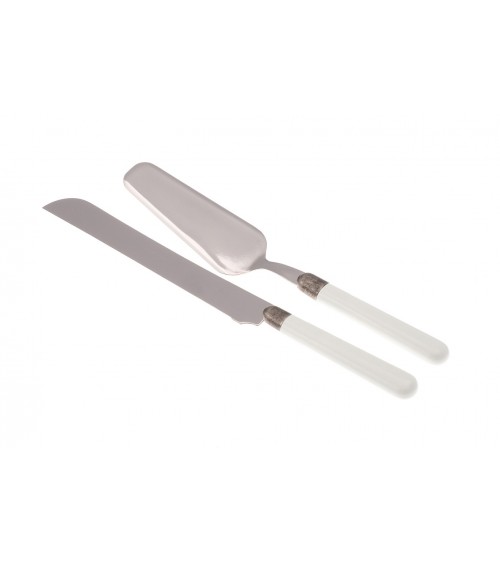 Osteria Set 2 Pcs Pelle et Couteau à Gâteau - Coutellerie Rivadossi Sandro - 