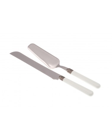 Osteria Set 2 Pcs Pelle et Couteau à Gâteau - Coutellerie Rivadossi Sandro - 