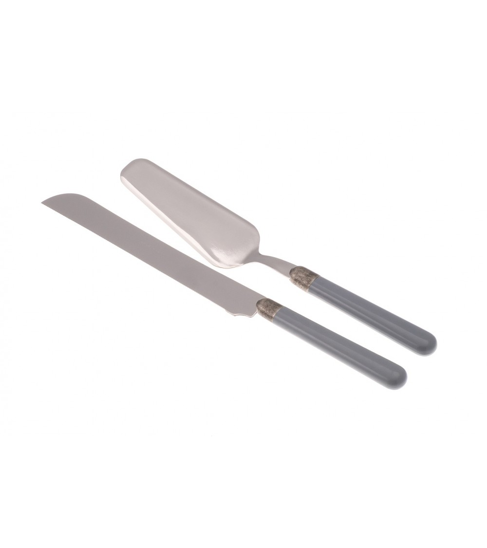 Osteria Set 2 Pcs Pelle et Couteau à Gâteau - Coutellerie Rivadossi Sandro - 