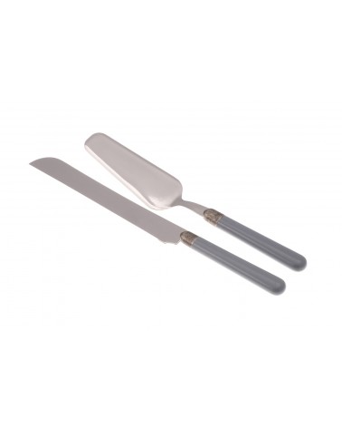 Osteria Set 2 Pcs Pelle et Couteau à Gâteau - Coutellerie Rivadossi Sandro - 