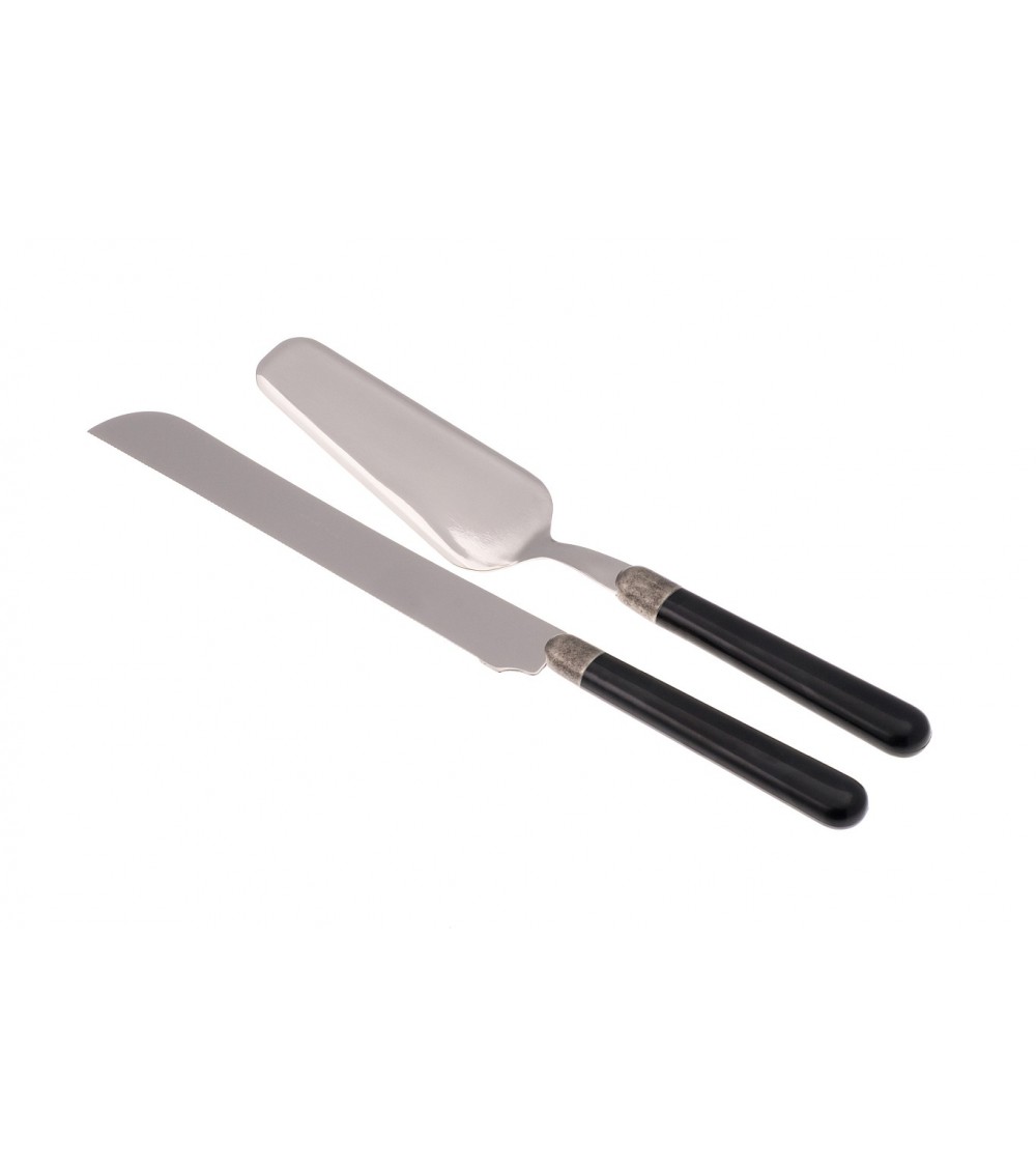 Osteria Set 2 Pcs Pelle et Couteau à Gâteau - Coutellerie Rivadossi Sandro - 