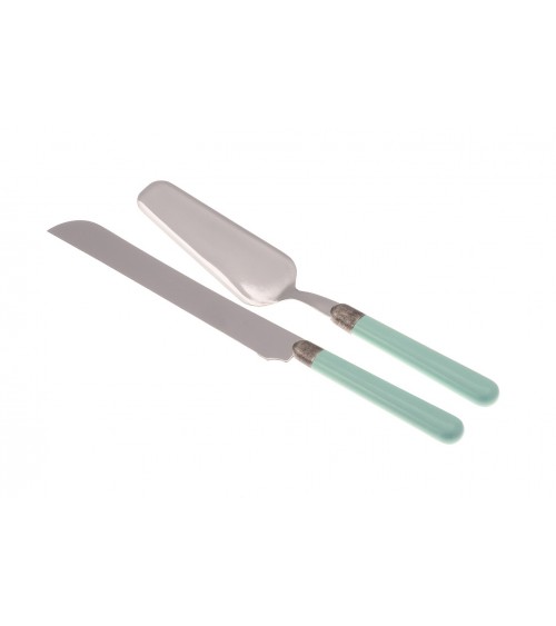 Osteria Set 2 Pcs Pelle et Couteau à Gâteau - Coutellerie Rivadossi Sandro - 