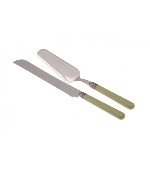 Osteria Set 2 Pcs Pelle et Couteau à Gâteau - Coutellerie Rivadossi Sandro - 
