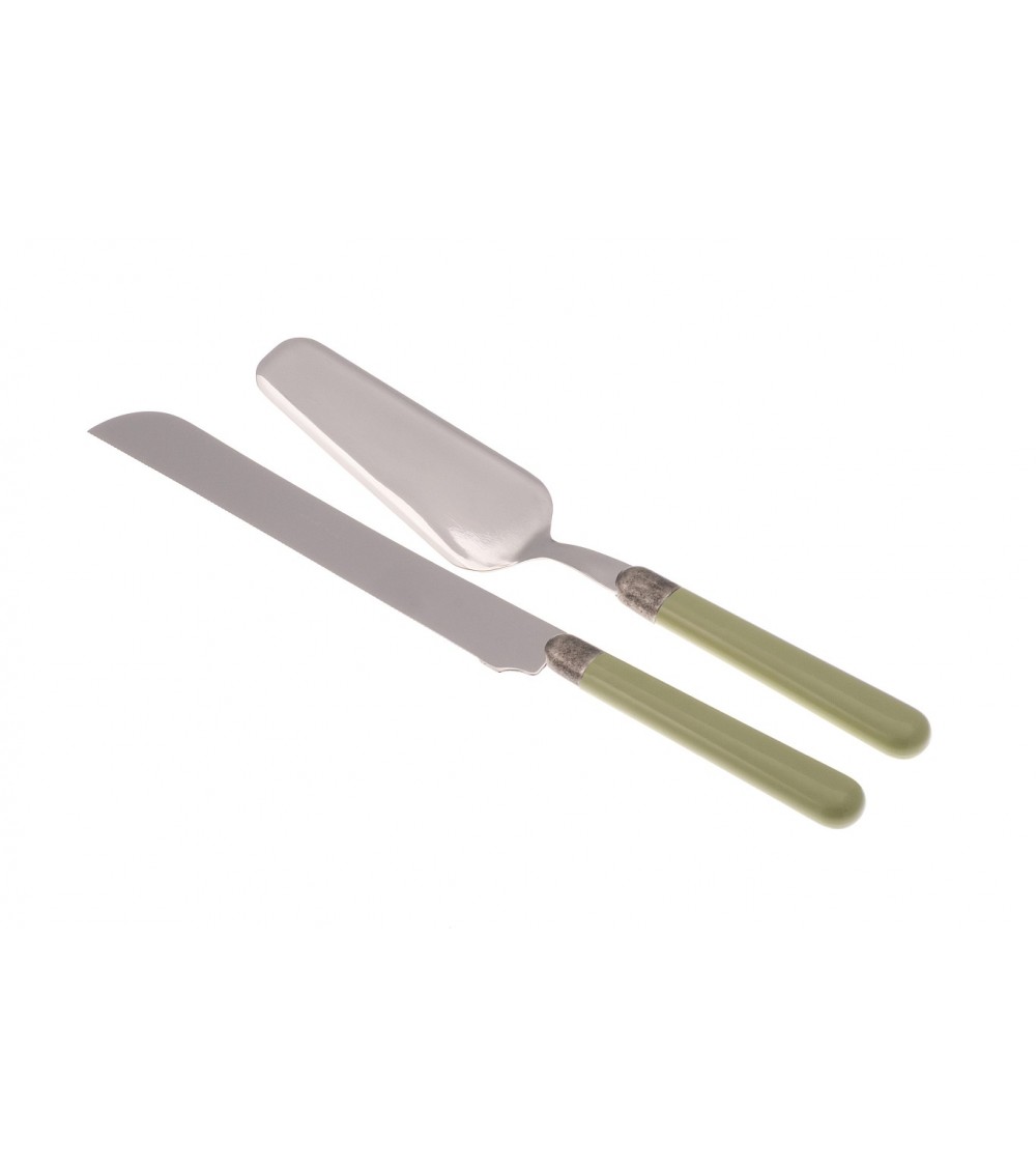 Osteria Set 2 Pcs Pelle et Couteau à Gâteau - Coutellerie Rivadossi Sandro - 