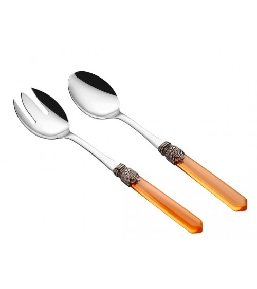 Ensemble de couverts à salade 2 Pcs Venezia Transparent - 