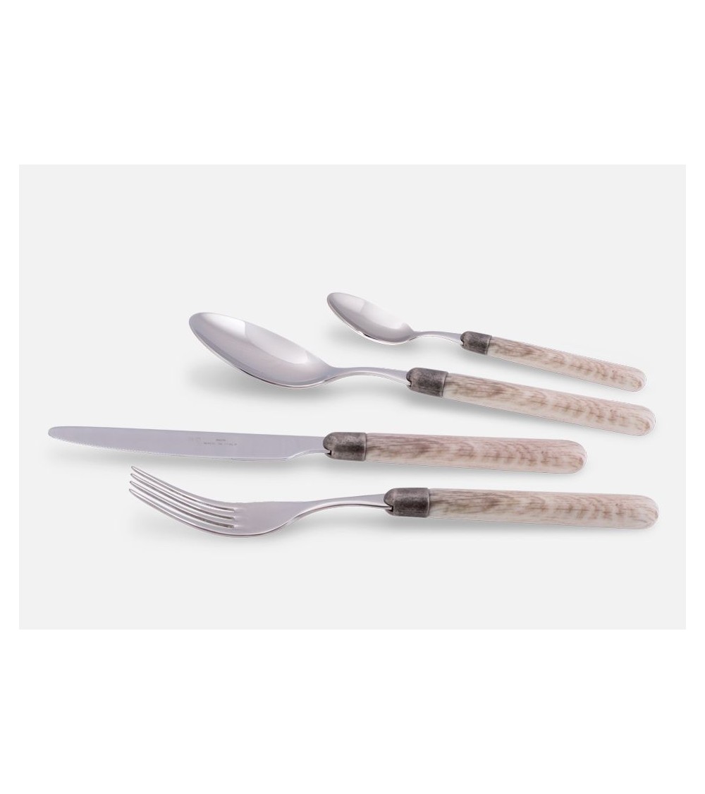 Rivadossi Sandro Cortina Ménagère en Bois 16pcs pour 4 Personnes - 