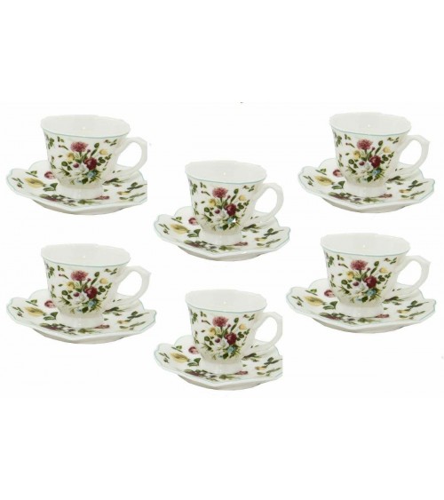 copy of Coffee Cup - Set 6 Pieces English Style - New Spring Rose Collection - Royal Family Sheffield -  - 